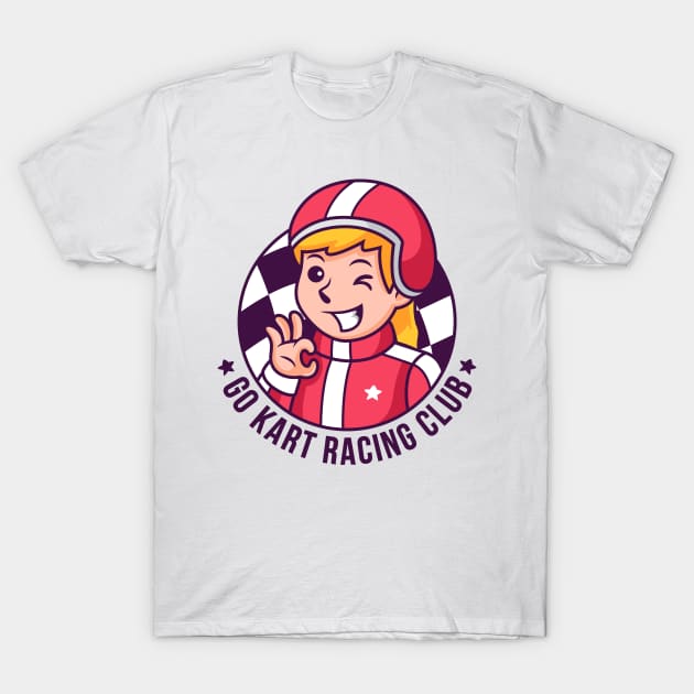 Go Kart Racing Club - Kawaii T-Shirt by Ravensdesign